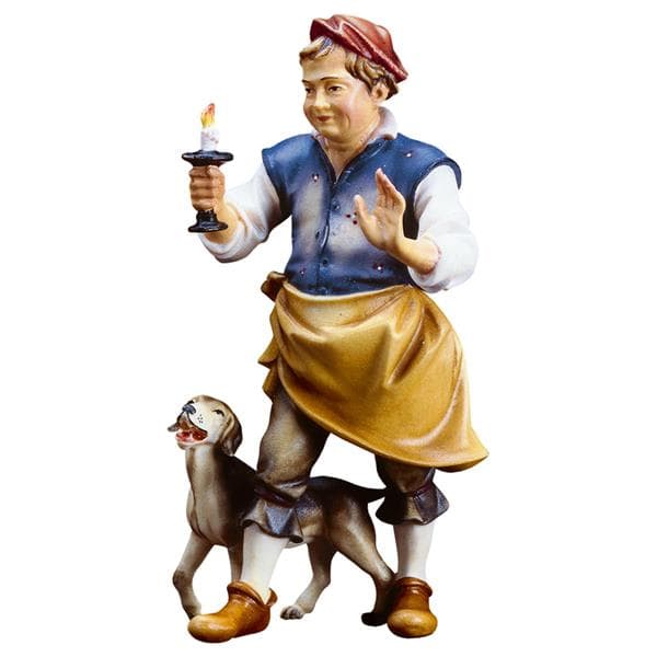 Innkeeper with Dog – nativity figure by ULPE Wood Art