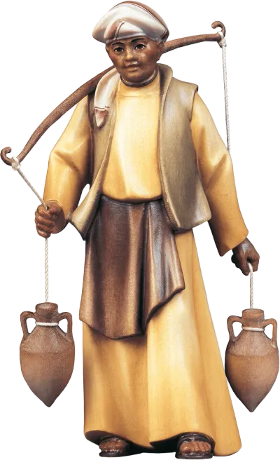 Herder with Water Jugs – nativity figure by ULPE Wood Art