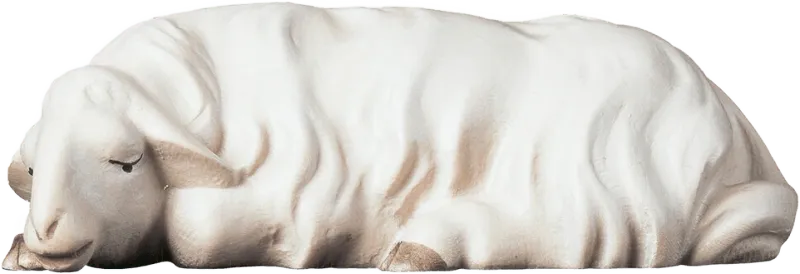 Sleeping Sheep – nativity figure by ULPE Wood Art