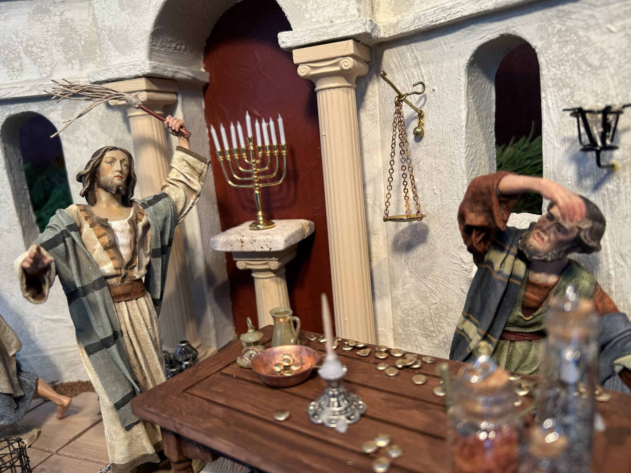 Jesus Chasing the Money Changers from the Temple, photograph 3