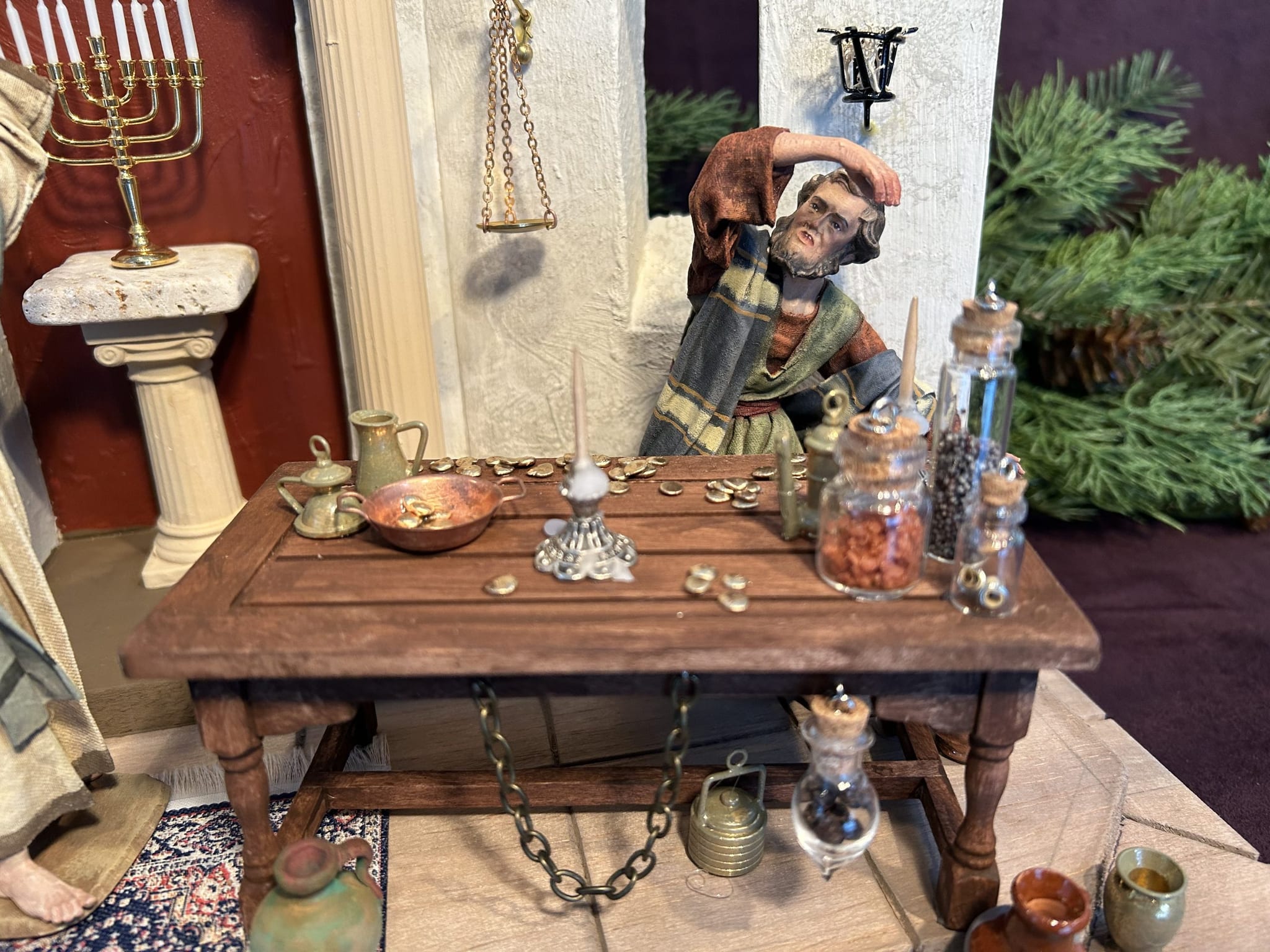 Jesus Chasing the Money Changers from the Temple, photograph 4