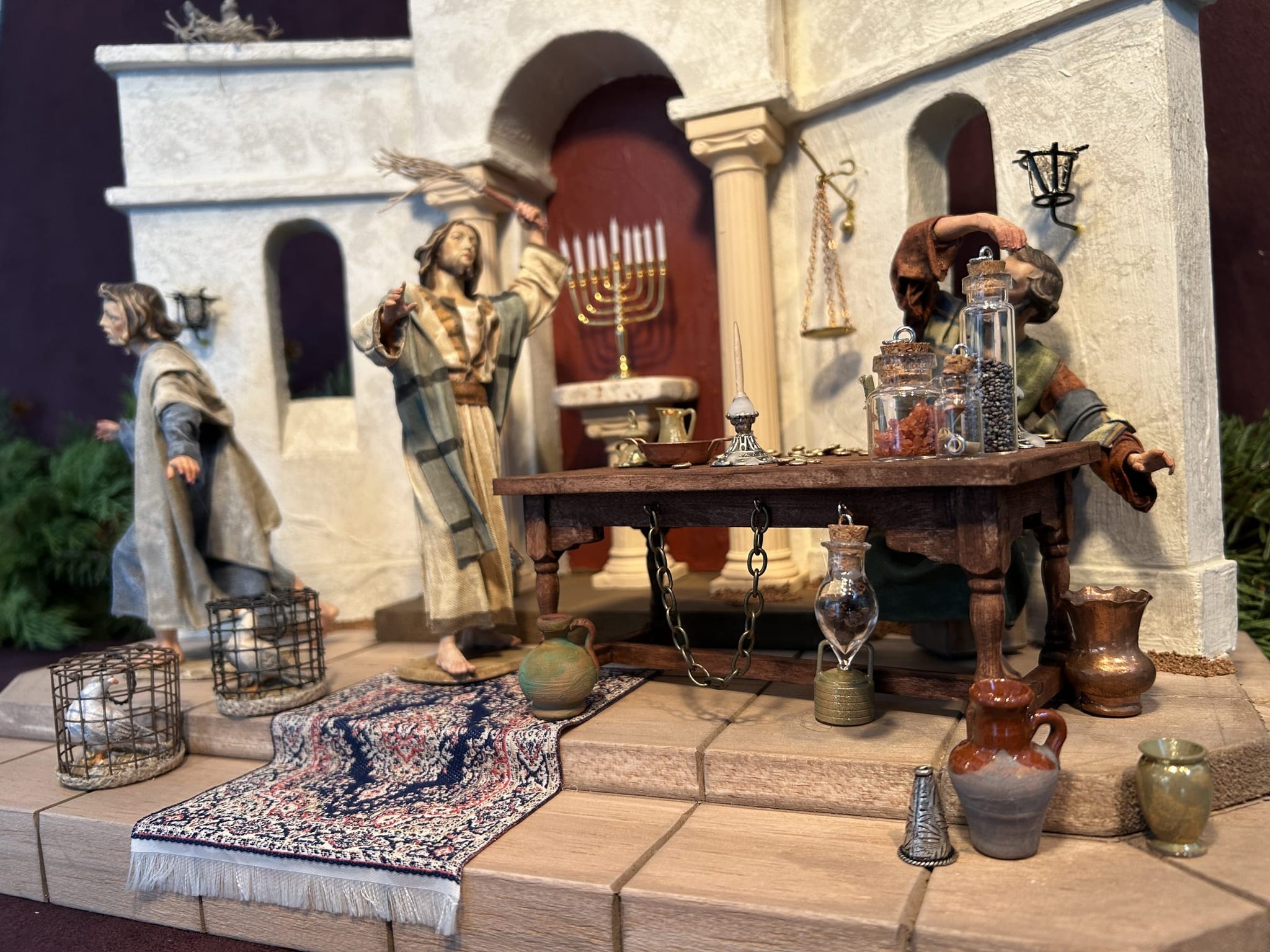 Jesus Chasing the Money Changers from the Temple, photograph 7