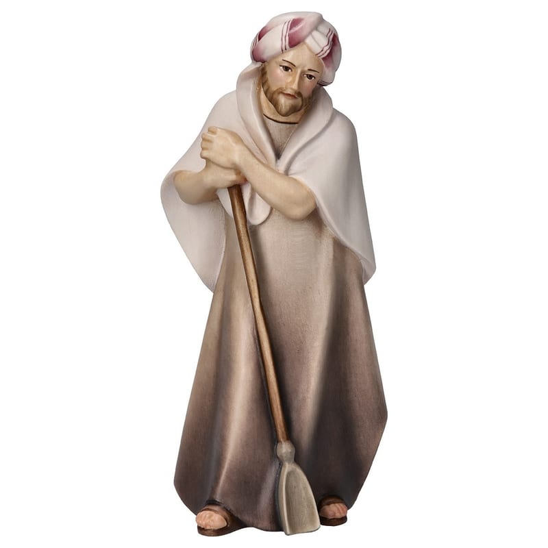 Shepherd with Hoe – nativity figure by ULPE Wood Art