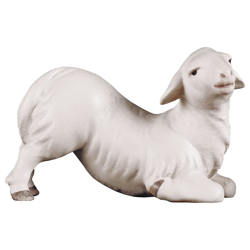 Kneeling Lamb – nativity figure by ULPE Wood Art