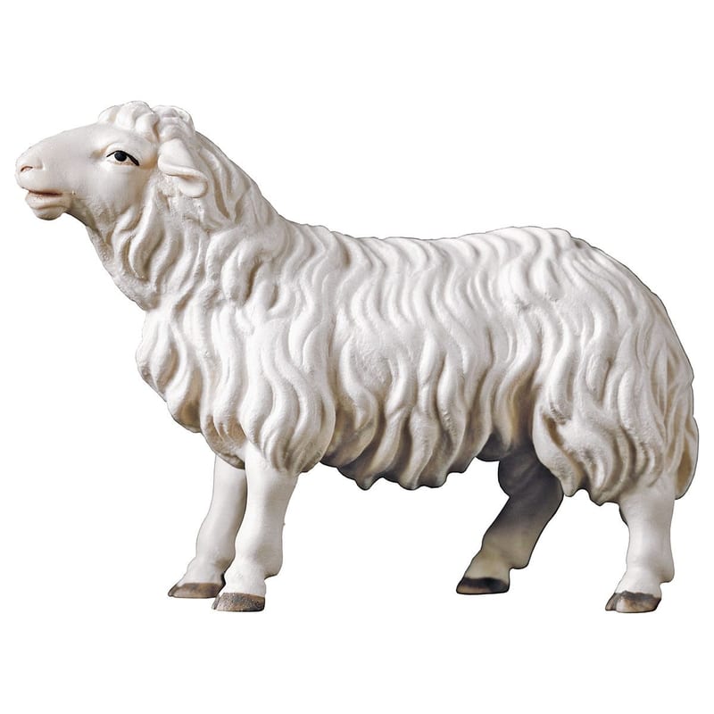 Sheep Looking Forward – nativity figure by ULPE Wood Art