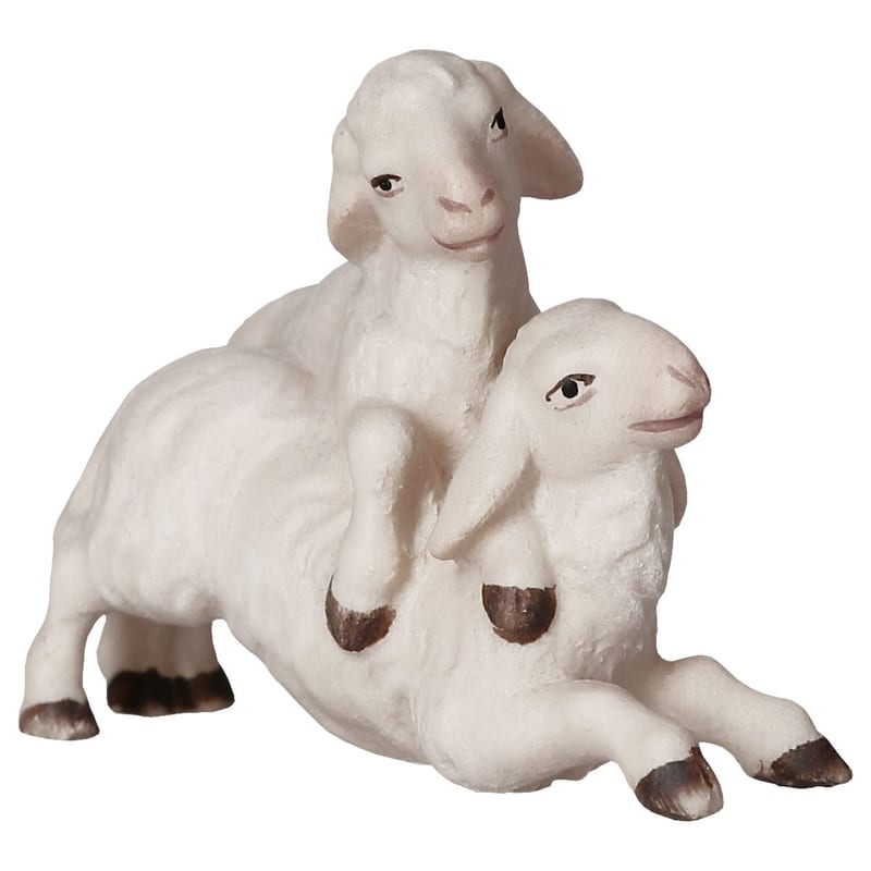 Lambs Pair – nativity figure by ULPE Wood Art