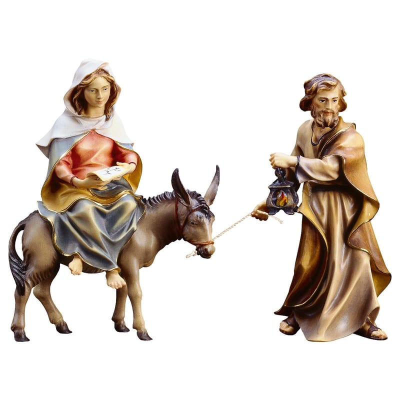 Mary and Joseph Searching 4-piece – religious figure by ULPE Wood Art
