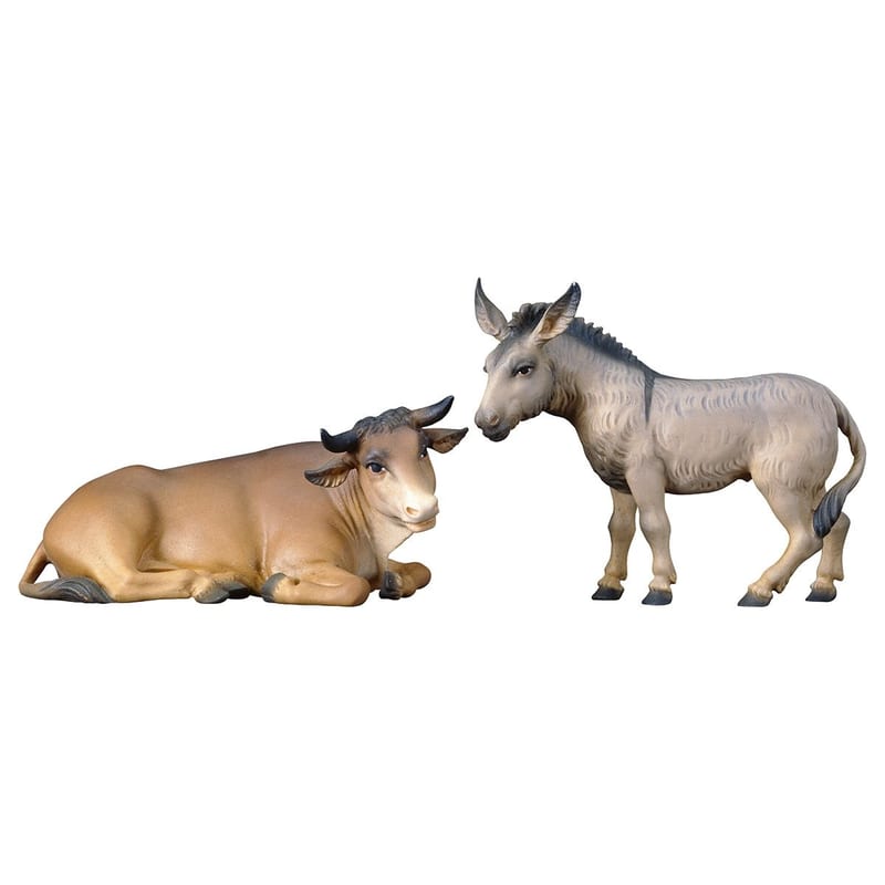 Ox and Donkey – nativity figure by ULPE Wood Art