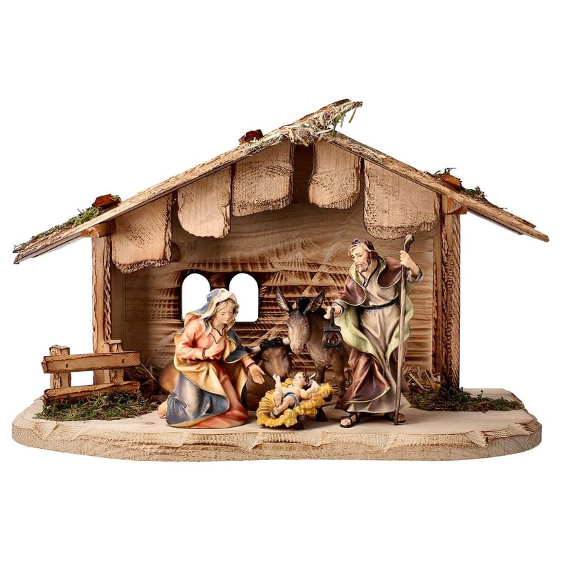 7-piece Dolomites Stable by ULPE Wood Art