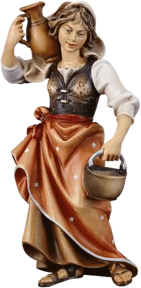 Woman with Jug – nativity figure by ULPE Wood Art