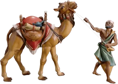 Standing Camel Group 3-piece – nativity figure by ULPE Wood Art
