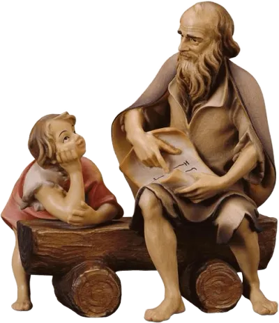 The Word of God 3-piece – nativity scene by ULPE Wood Art