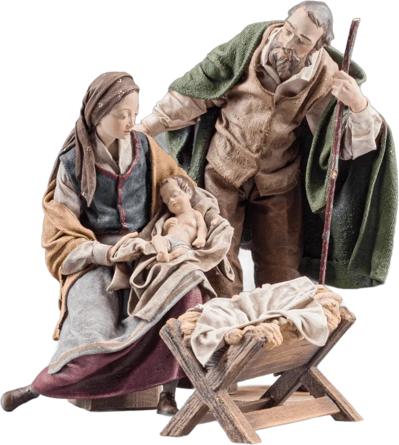 Holy Family Group 1, Joseph with green cloak – nativity figure by Original Heide